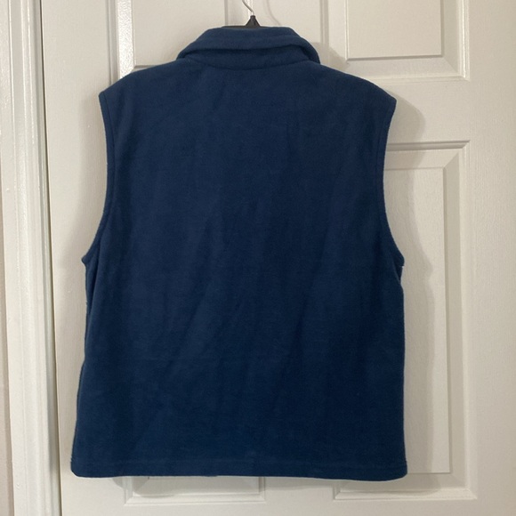 NWOT Columbia Men's Castle Dale Fleece Vest in collegiate navy - size medium - Picture 9 of 9
